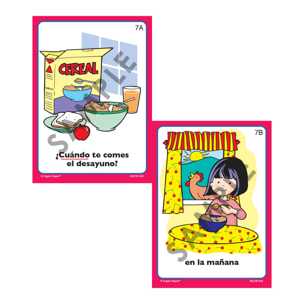 Spanish Ask and Answer Question Cards (Tarjetas de Pregunta)