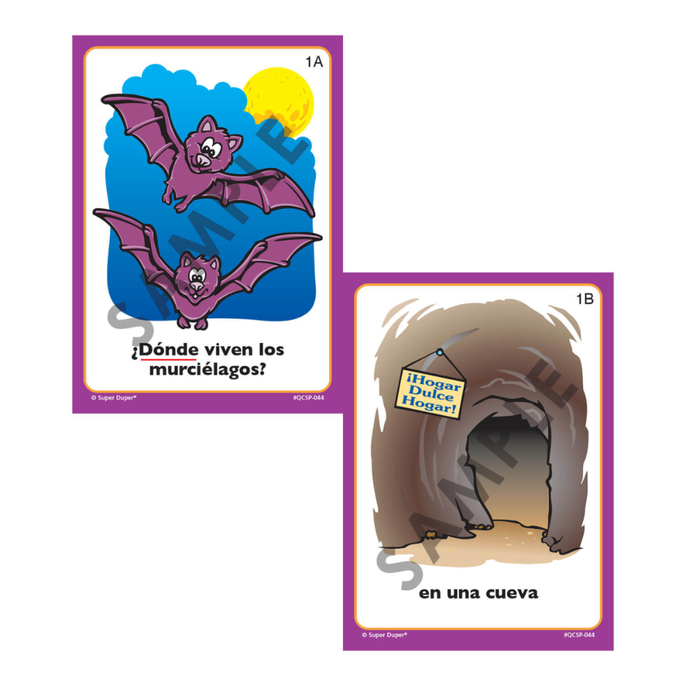 Spanish Ask and Answer Question Cards (Tarjetas de Pregunta)