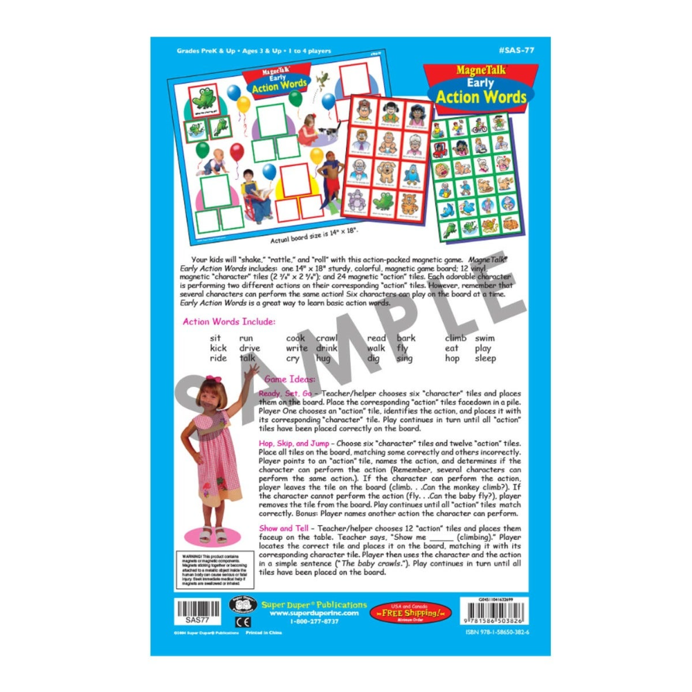 MagneTalk Early Action Words