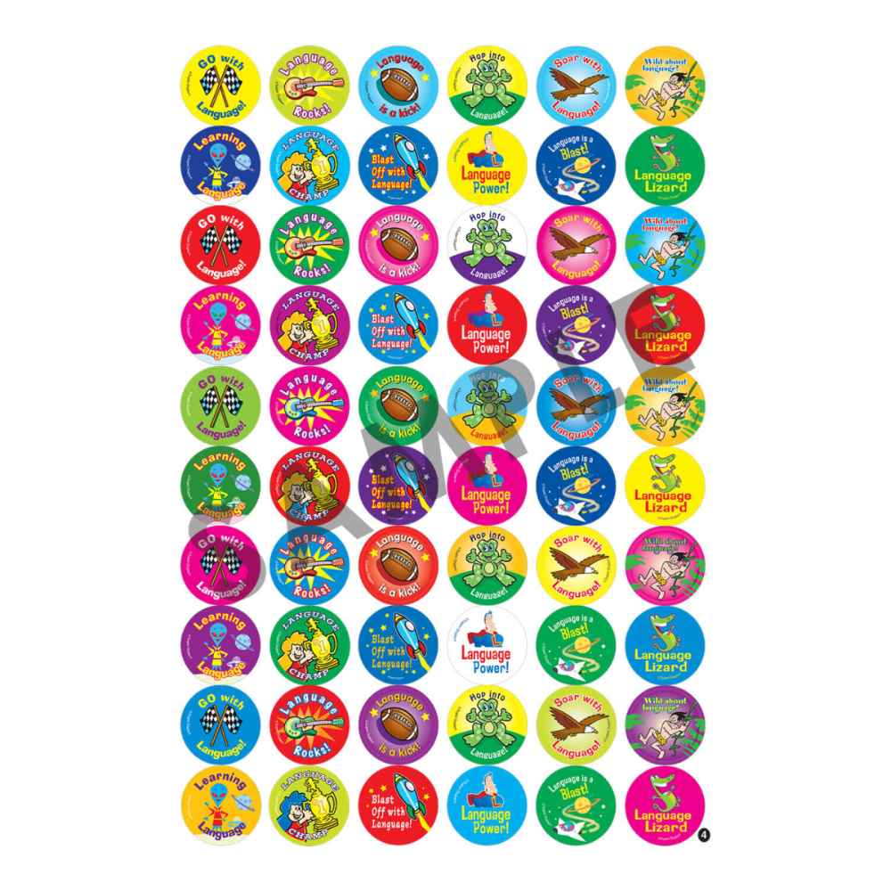 500 Speech & Language Reward Stickers