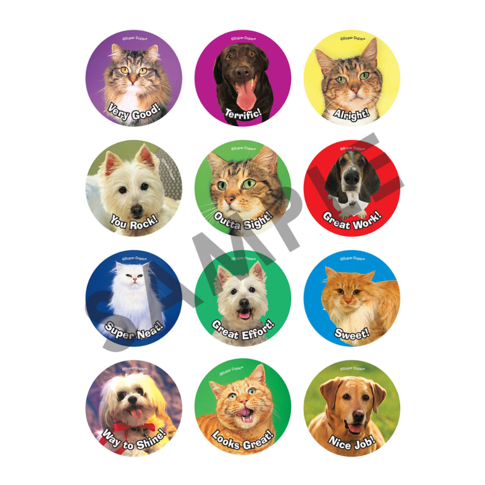180 Amazing Animals Reward Stickers