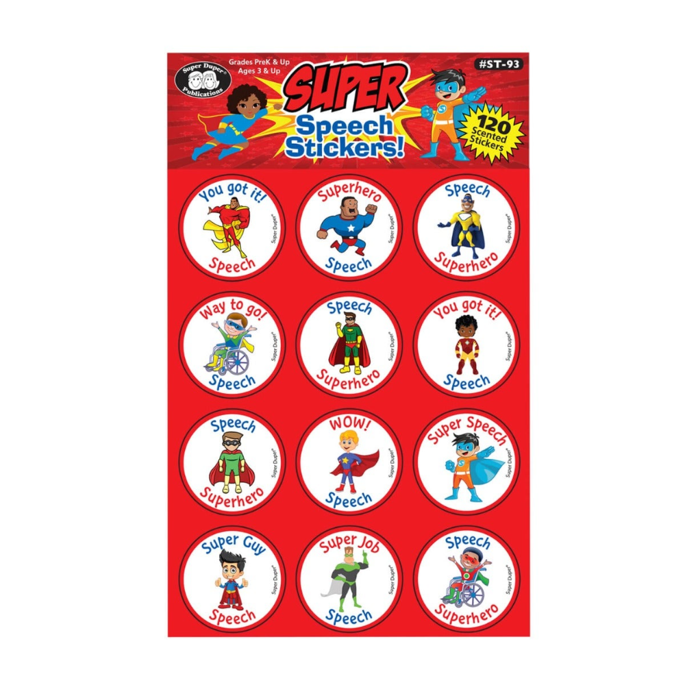 120 Superhero Scented Stickers
