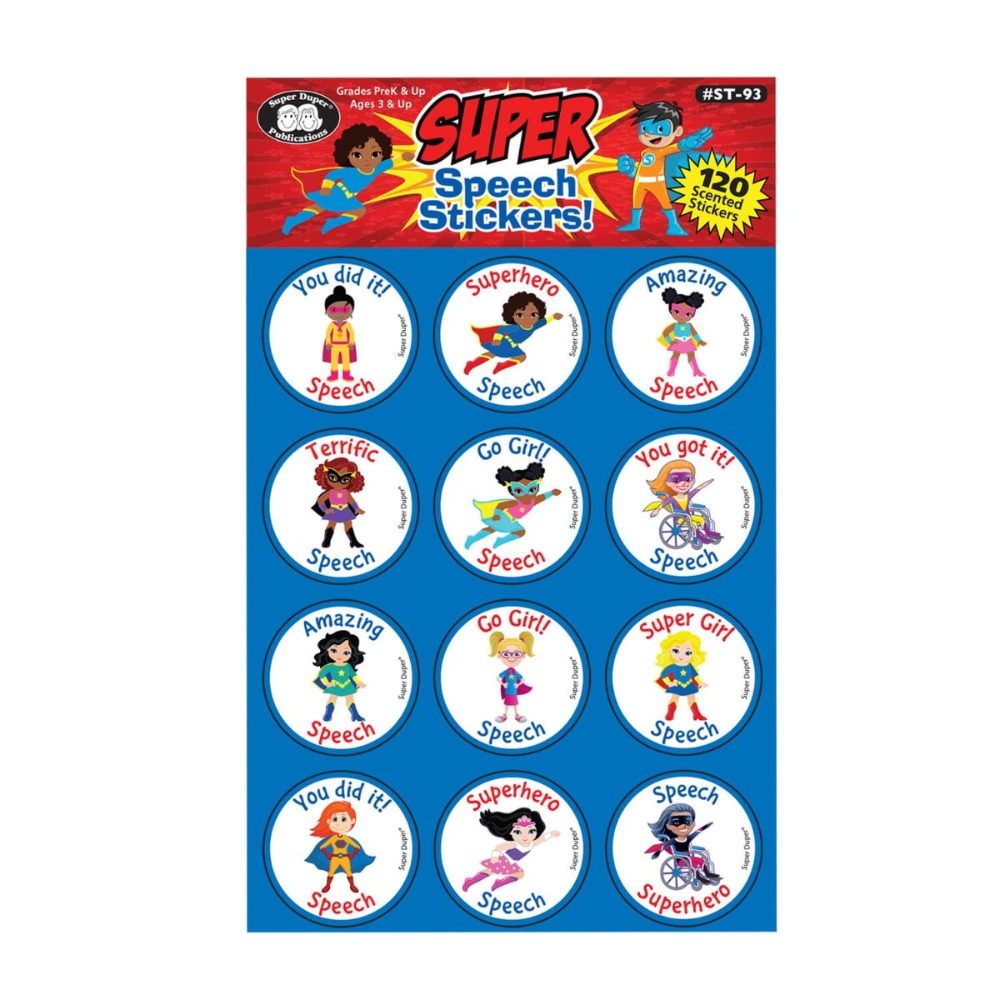 120 Superhero Scented Stickers
