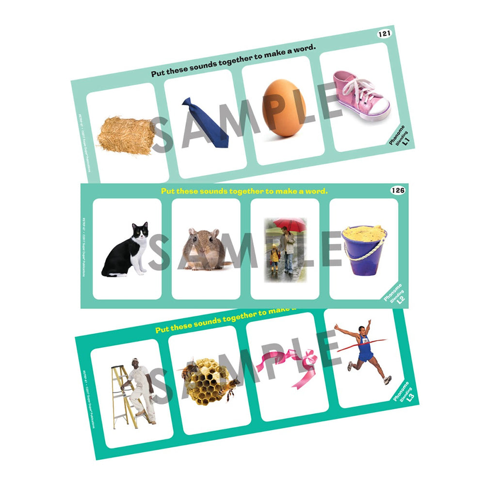 Super Duper Phonological Awareness Skill Strips™ educational photo cards, phoneme blending  sample