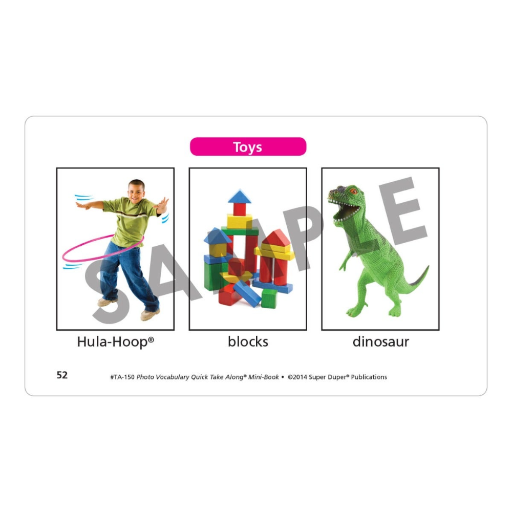 Photo Vocabulary Quick Take Along® Mini-Book