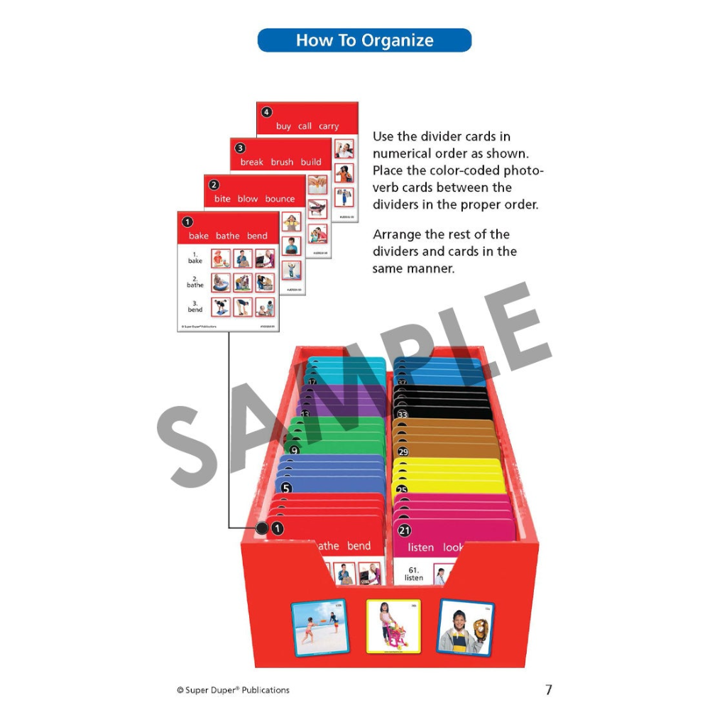 Webber® Mini Verbs Photo Cards