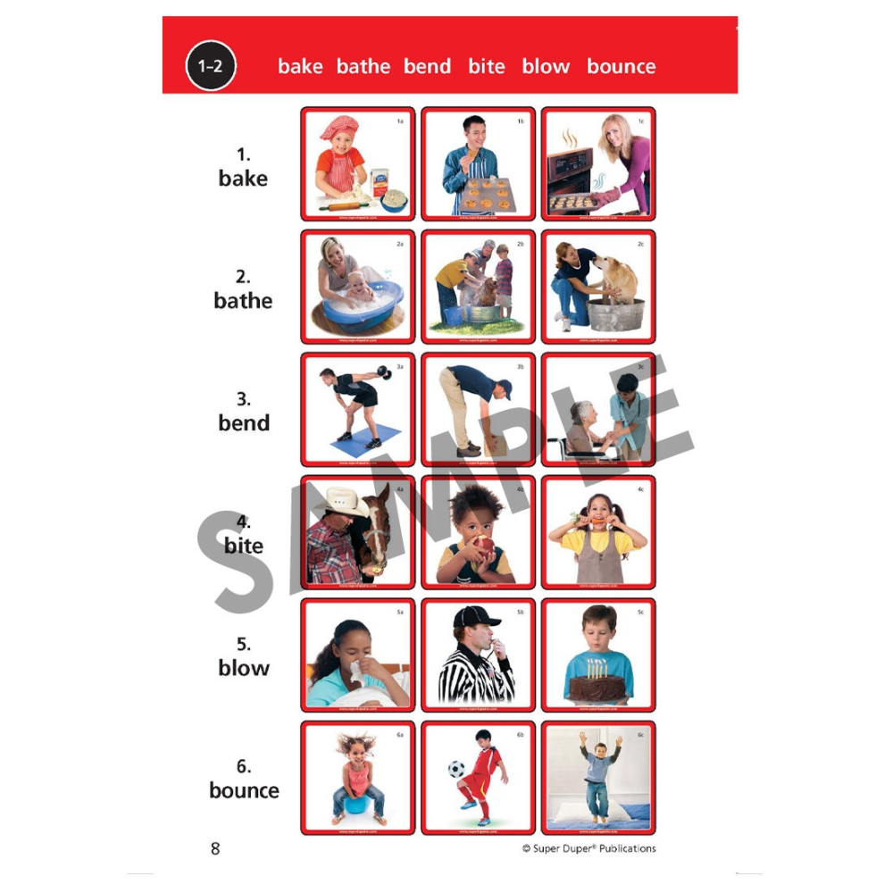 Webber® Mini Verbs Photo Cards
