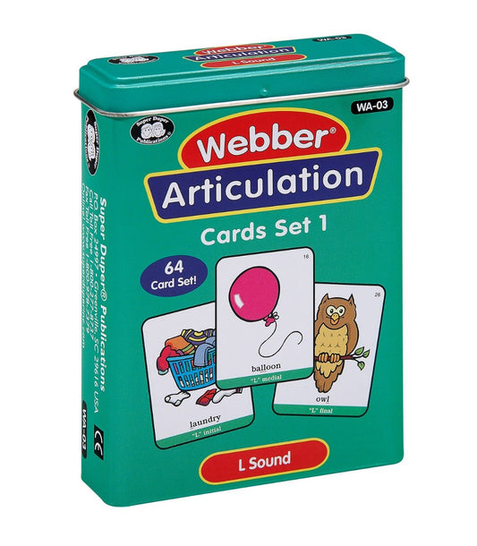 Webber® Articulation Cards - L