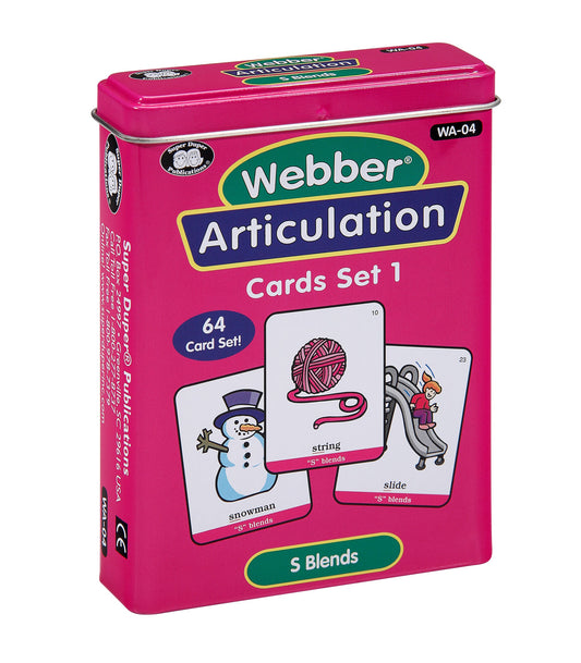 Webber® Articulation Cards - S Blends