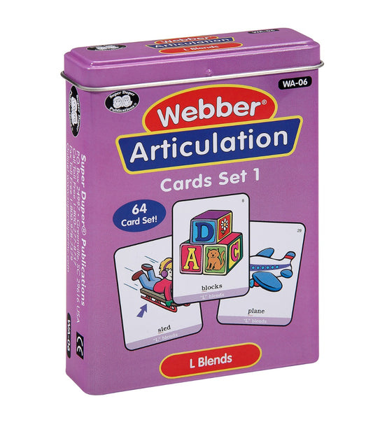 Webber® Articulation Cards - L Blends