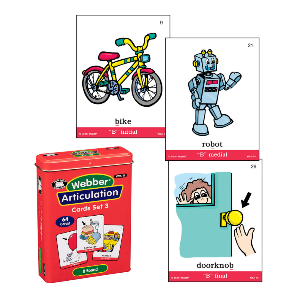 Webber® Articulation Cards Bundle 3