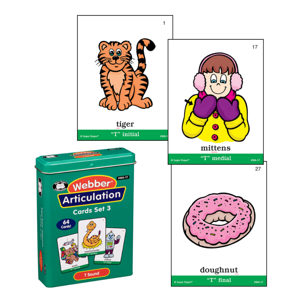 Webber® Articulation Cards Bundle 3