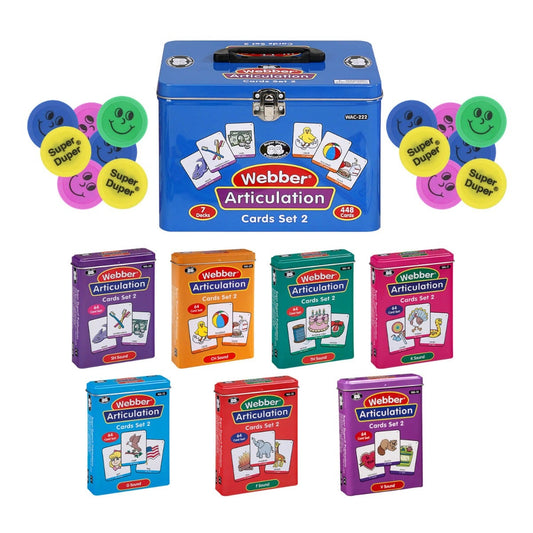 Webber® Articulation Cards (Set 2) (SH, CH, TH, F, V, K, G)