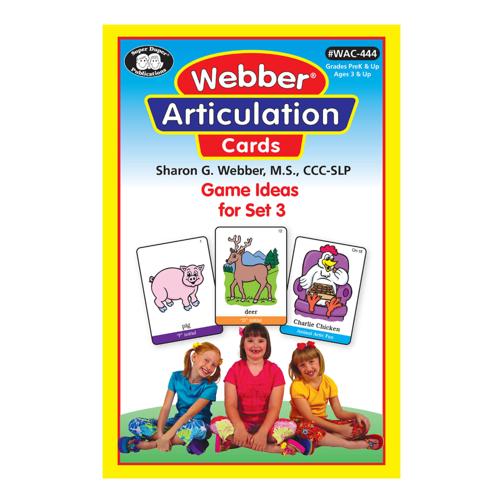 Webber® Articulation Cards Bundle 3