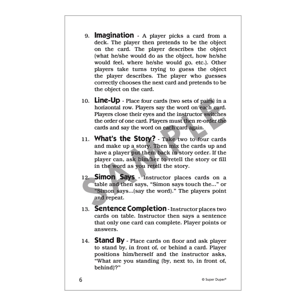 Webber® Articulation Cards Bundle 3