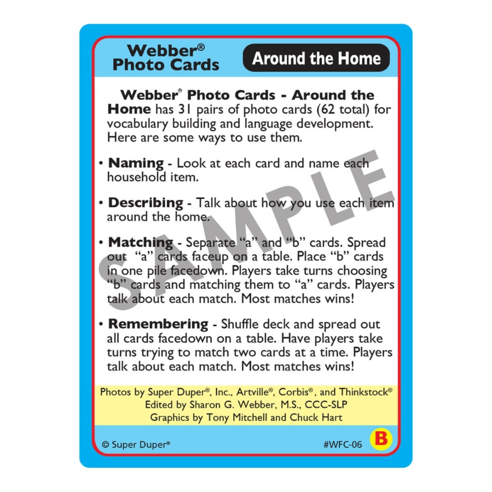 Webber® Photo Cards (Around the Home)