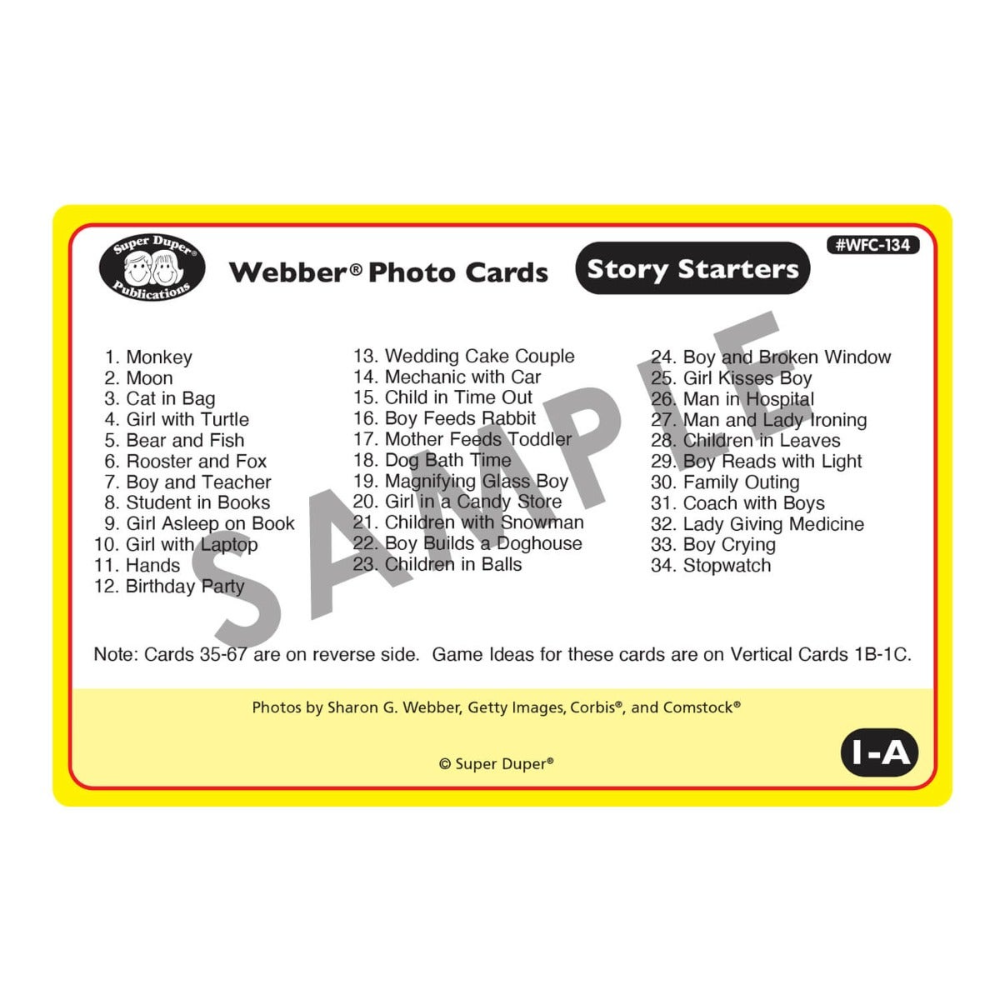 Webber® Photo Cards (Story Starters)
