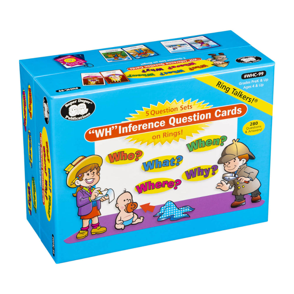 Ring Talkers® WH Inference Question Cards storage box
