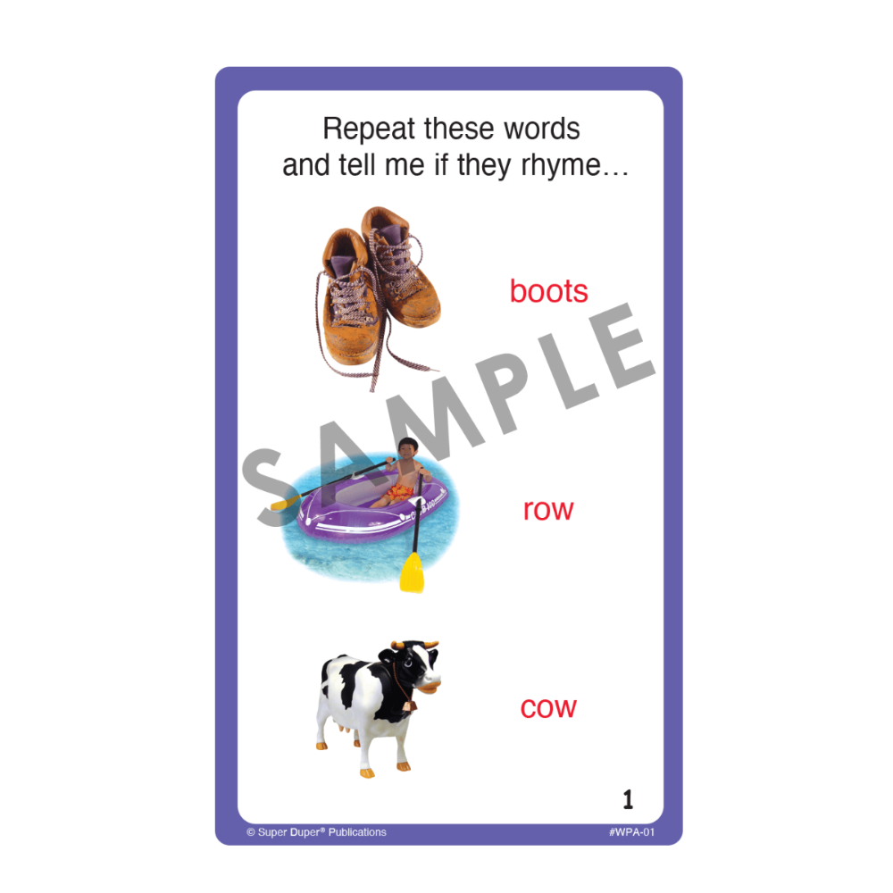 Webber Phonological Awareness Photo Cards