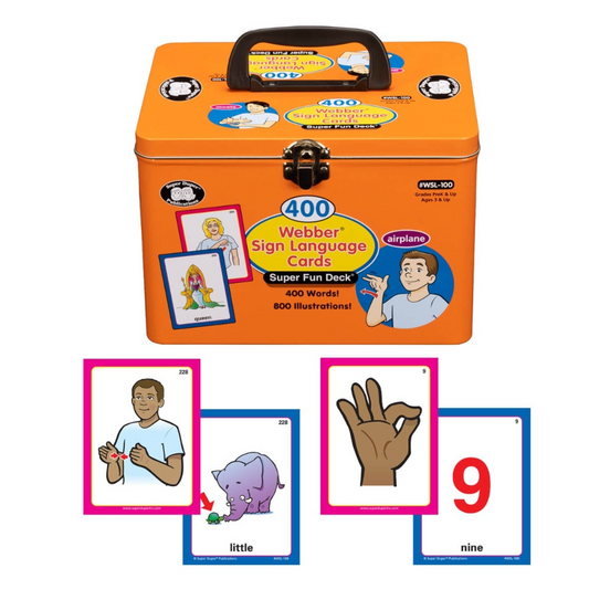 400 Webber Sign Language Cards