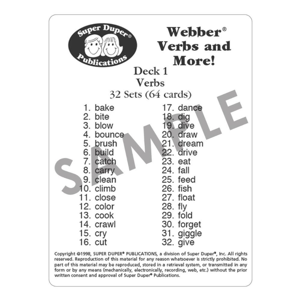 Webber Verbs and More!
