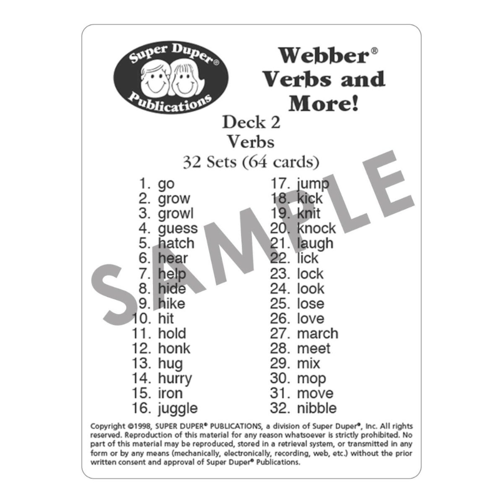 Webber Verbs and More!