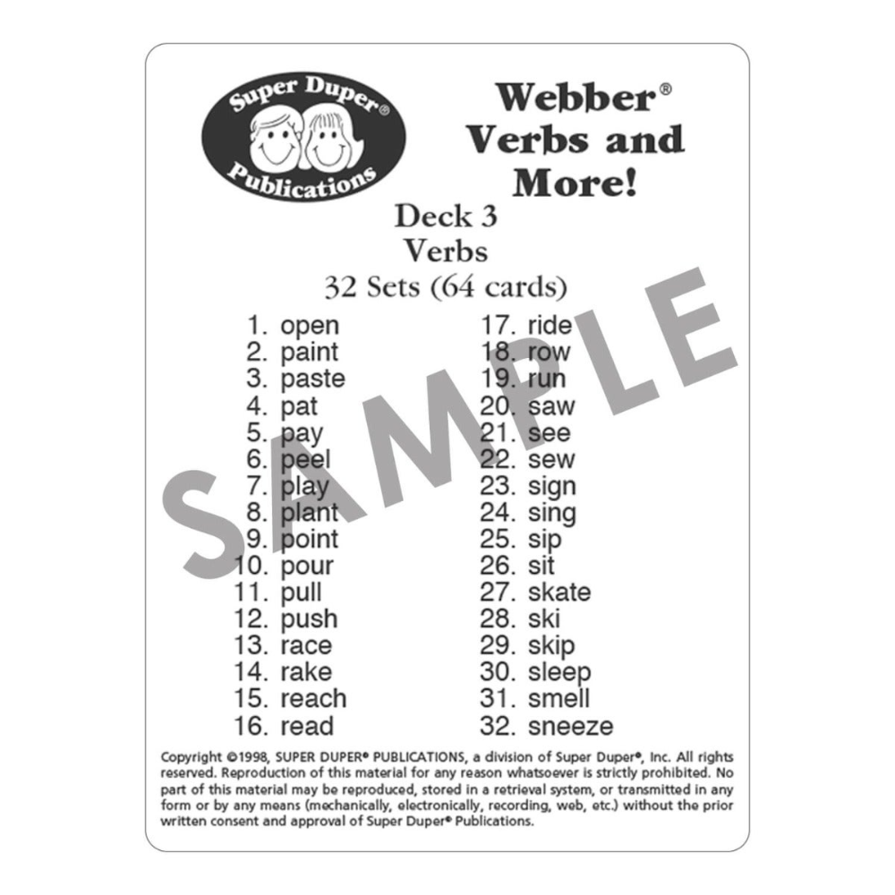 Webber Verbs and More!