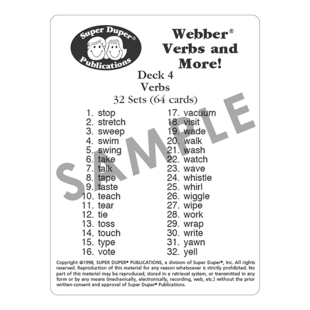 Webber Verbs and More!